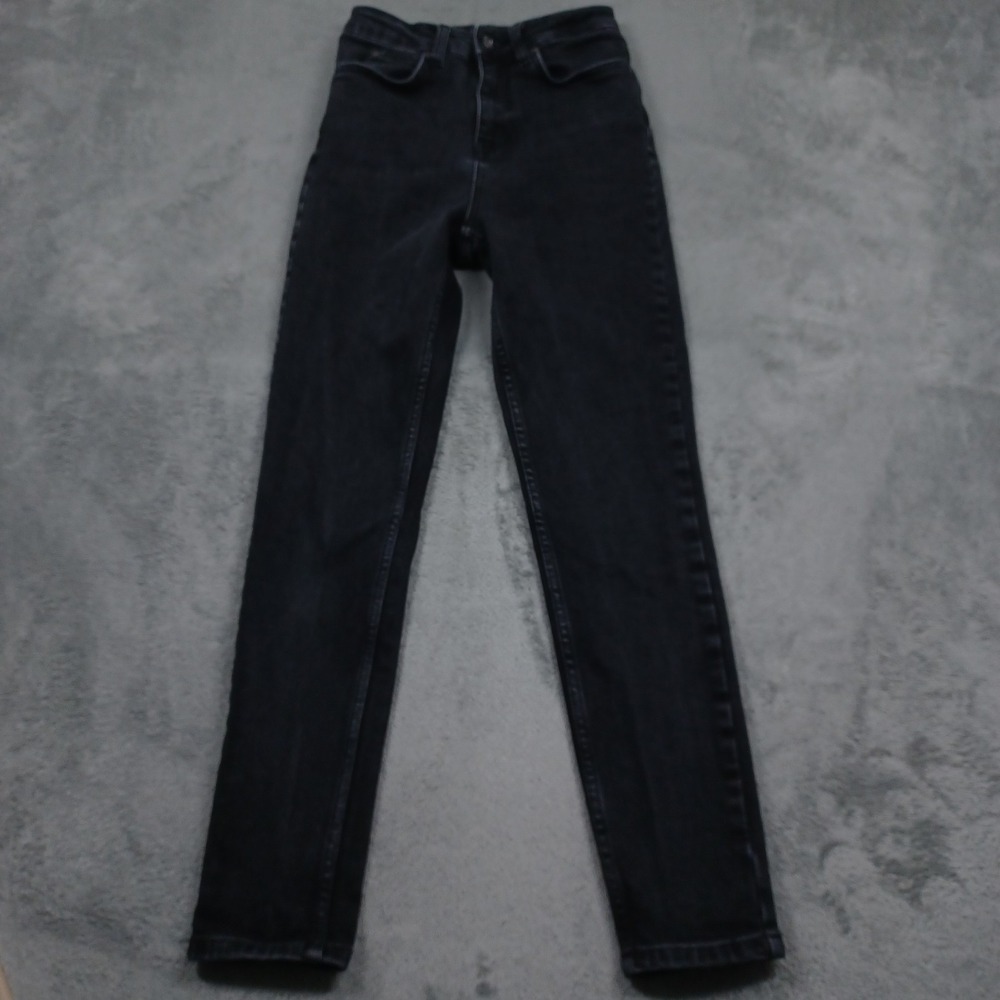 Ted Baker Jeans Womens‎ 25 Black Denim Straight Slim Pockets Preppy